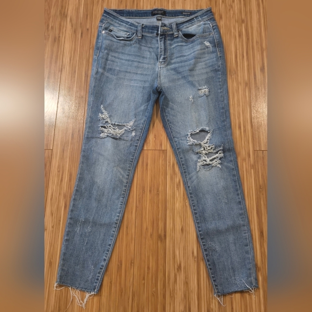 Judy Blue Distressed Blue Jeans